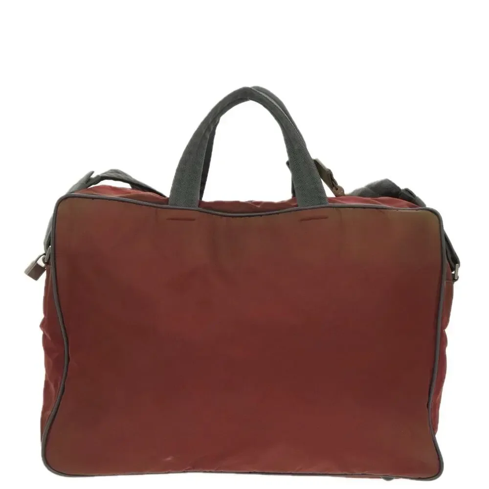 PRADA Sports Boston Bag Nylon Red